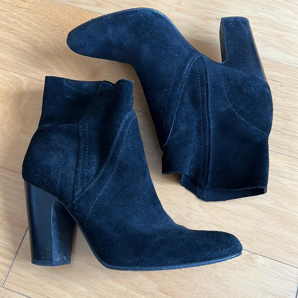 Vince Camuto suede heels boots